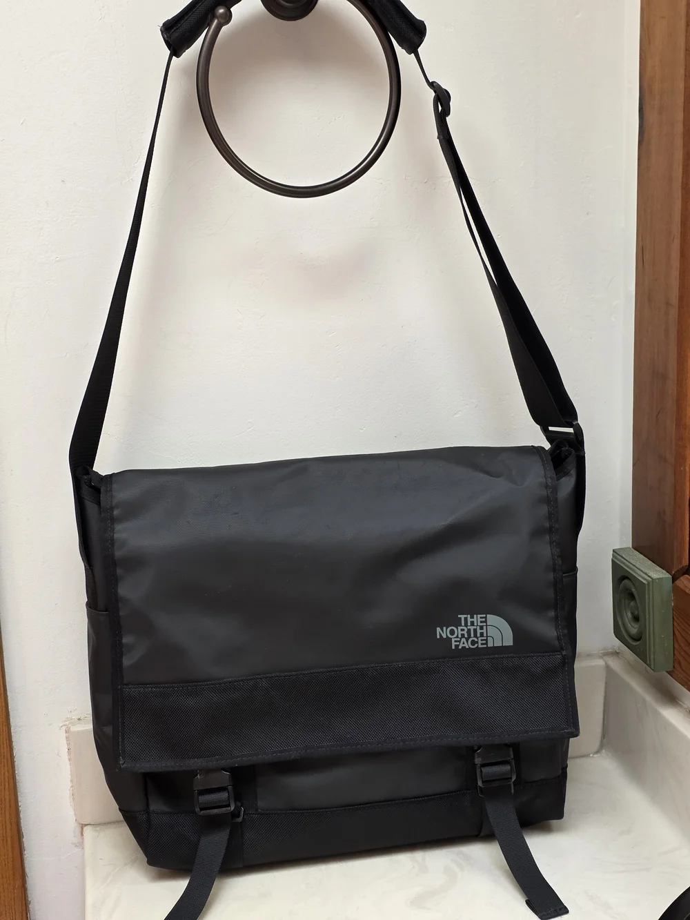 The North Face Black Messenger Laptop Crossbody Bag